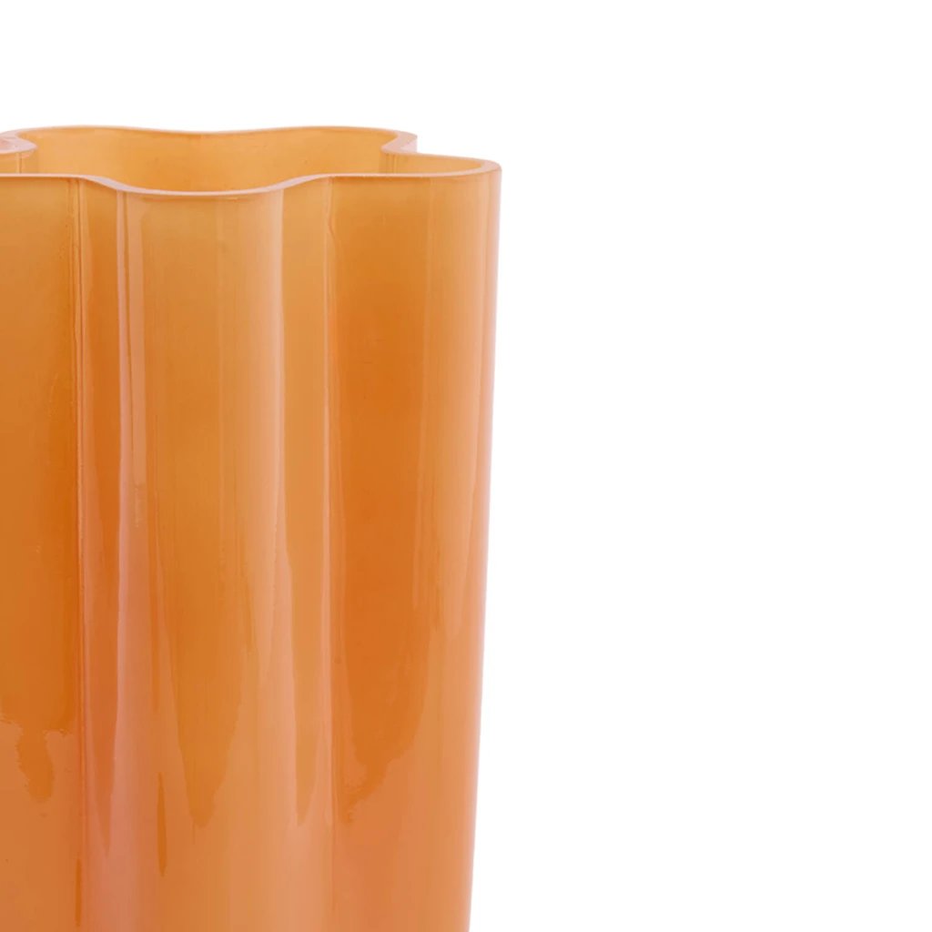 2M Florero Babijn Vidrio Naranja 30cm