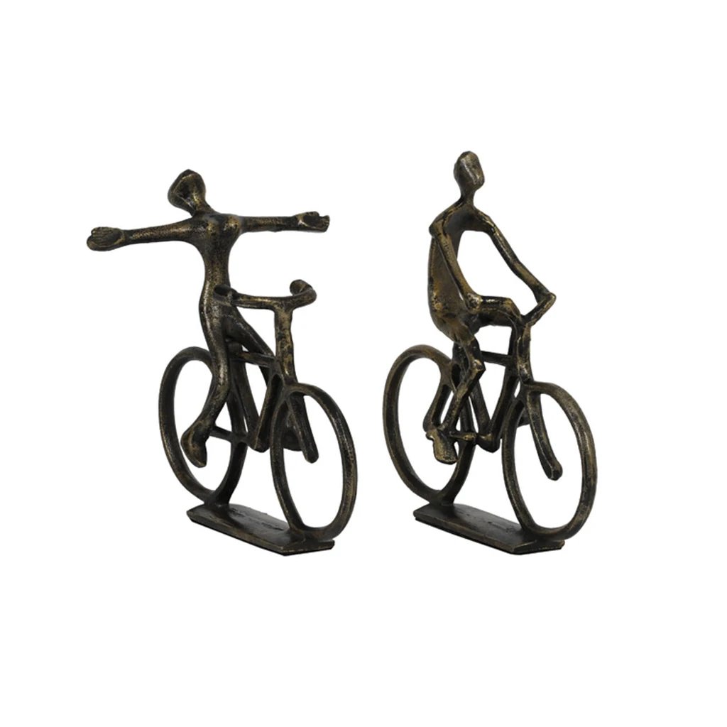 2M Escultura Ciclista 25cm Bronce Antiguo 2DIF
