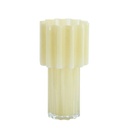 2M Jarron Koyari 34 5cm Vidrio Crema