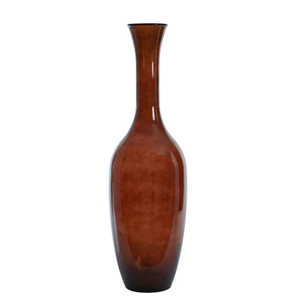 2M Jarron Imano 100cm Vidrio Cafe