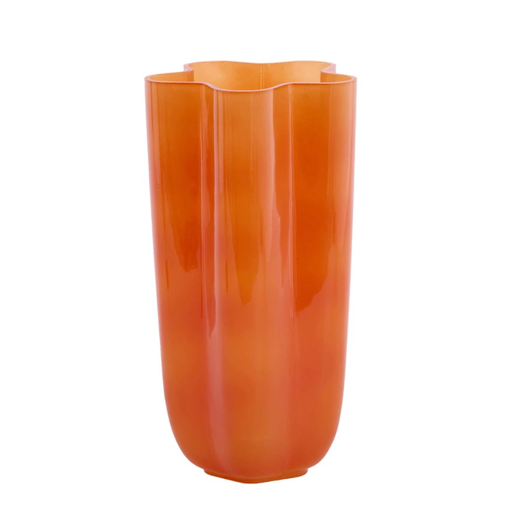 2M Florero Babijn 30cm Vidrio Naranja