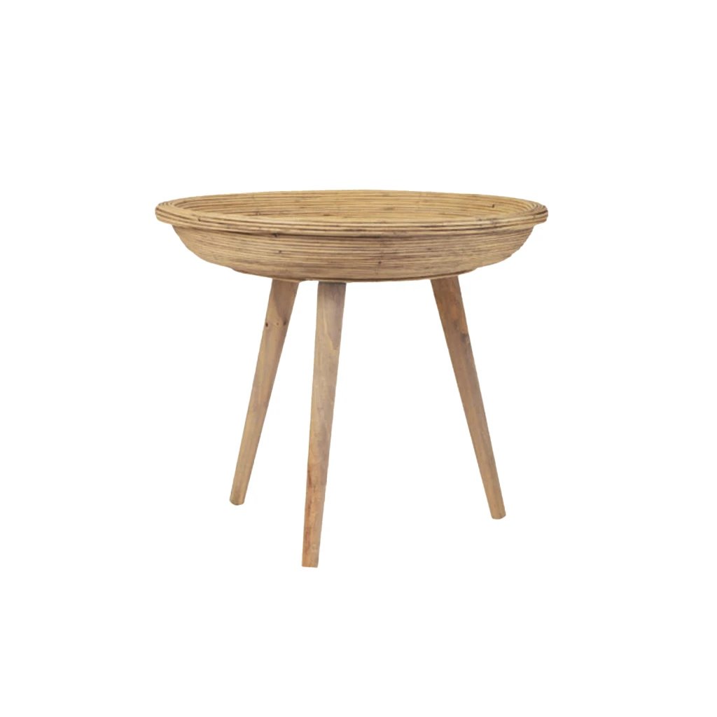 2M Mesa Colon Redonda Ratan Nat 38 5cm