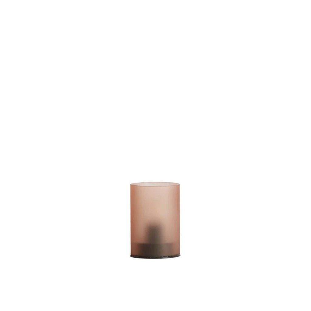 2M Lampara Vazolla Vidrio Mate 10cm Caramel