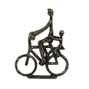 2M Escultura Ciclista 30cm Bronce Antiguo