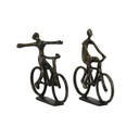 2M Escultura Ciclista 25cm Bronce Antiguo 2DIF