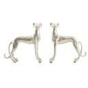 2M Escultura de Perro nickelado 2 DIF